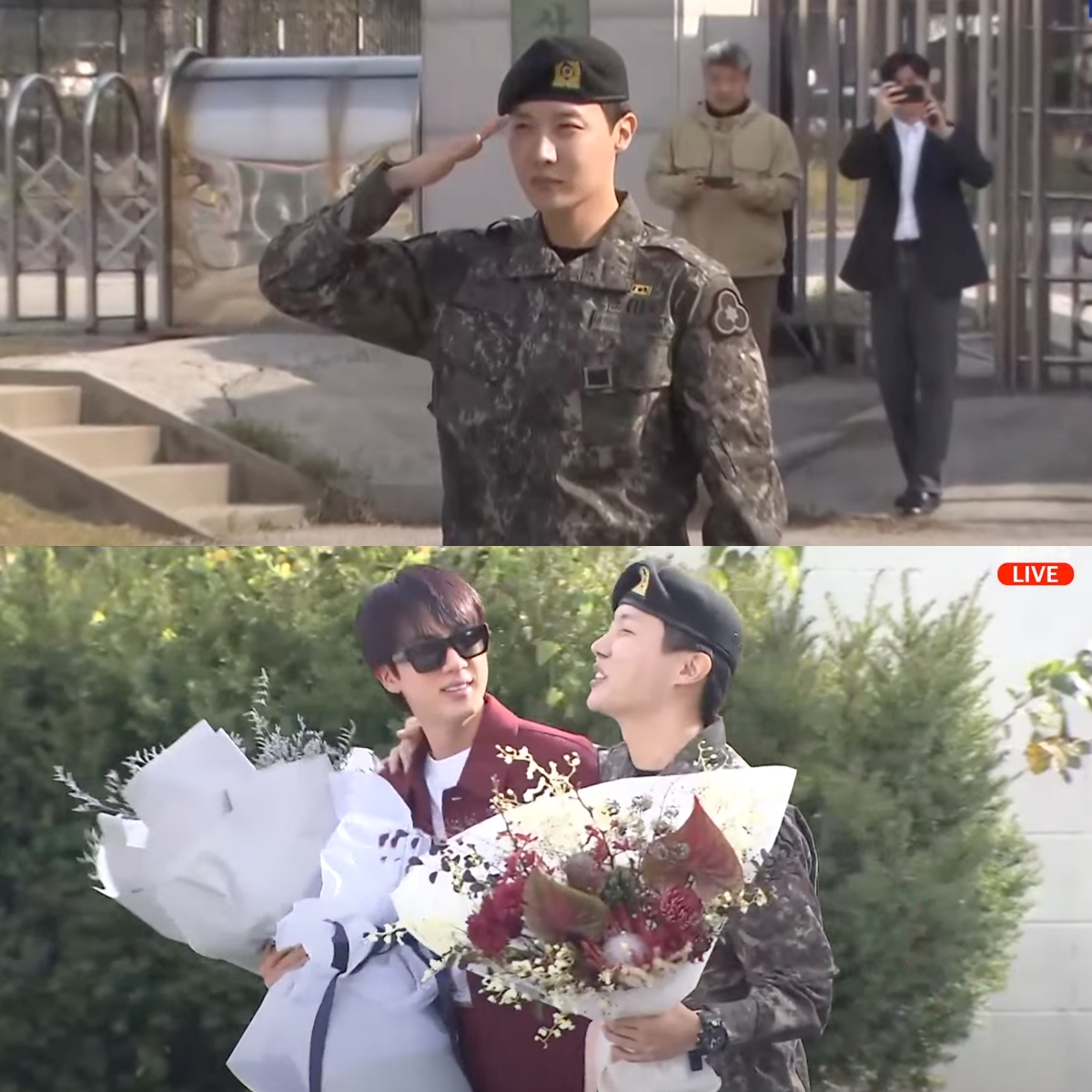 BTS J-Hope military discharge